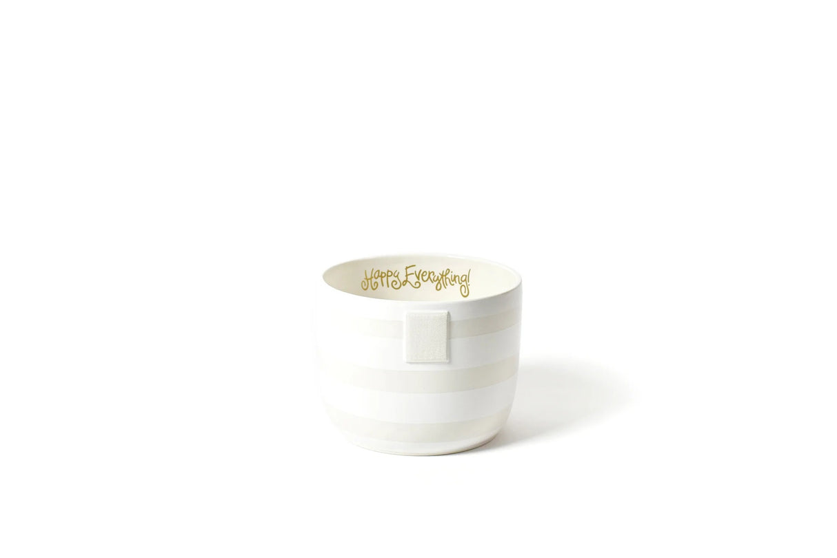 Happy Everything! | White Stripe Happy Everything Mini Bowl