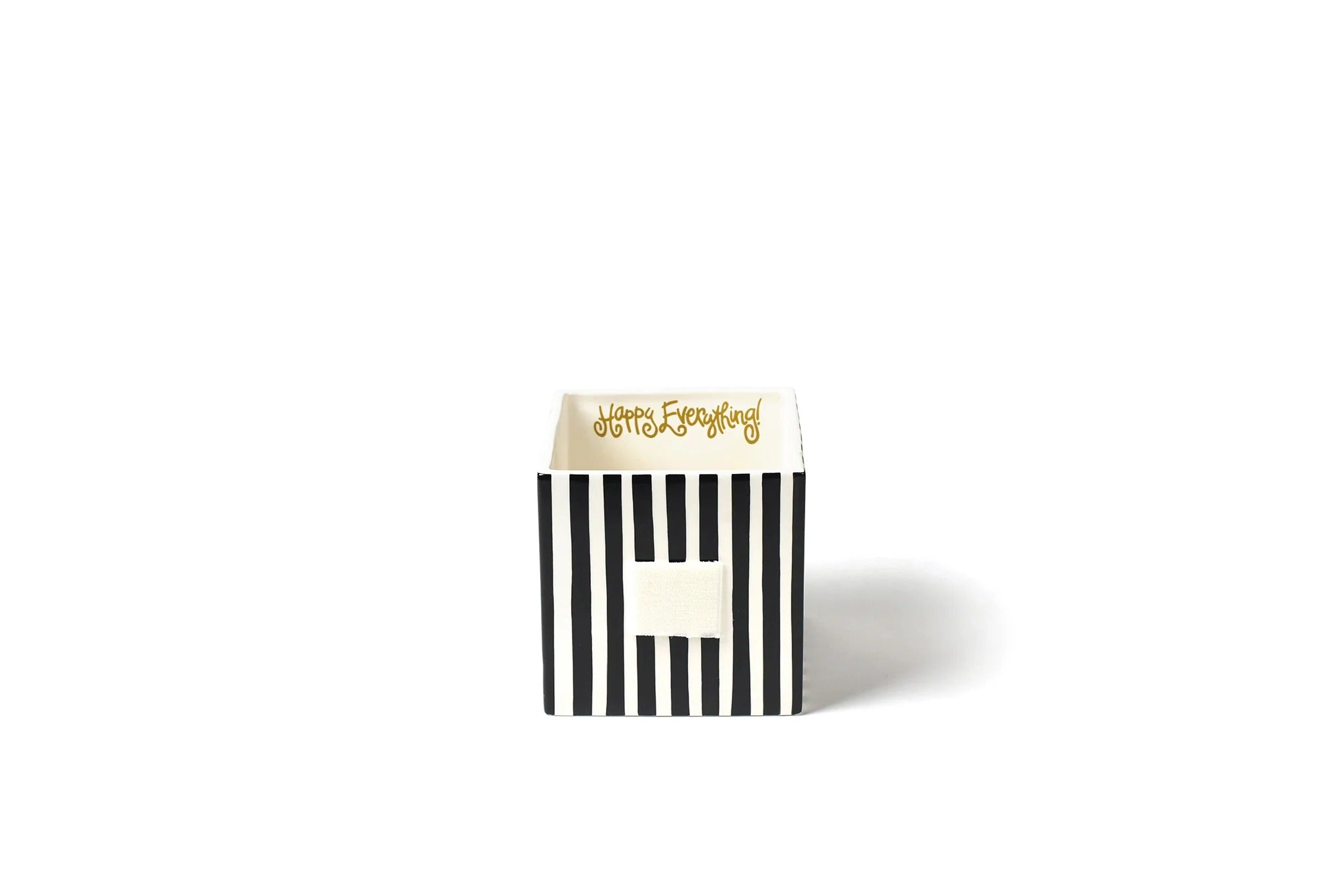 Happy Everything! | Black Stripe Medium Mini Nesting Cube