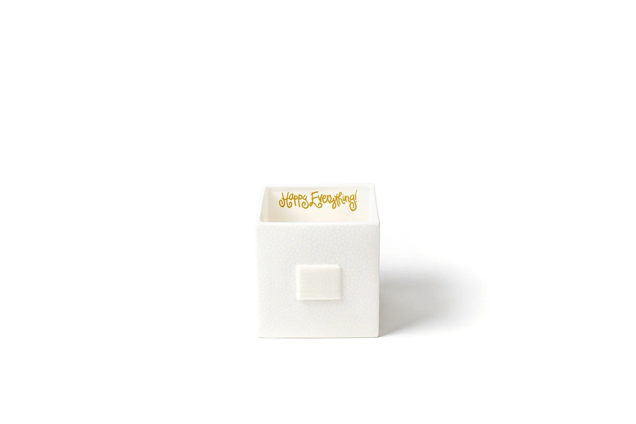 Happy Everything! | White Small Dot Mini Nesting Cube Medium