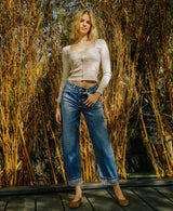 Vervet | Kate High Rise Cuffed Barrel Jean