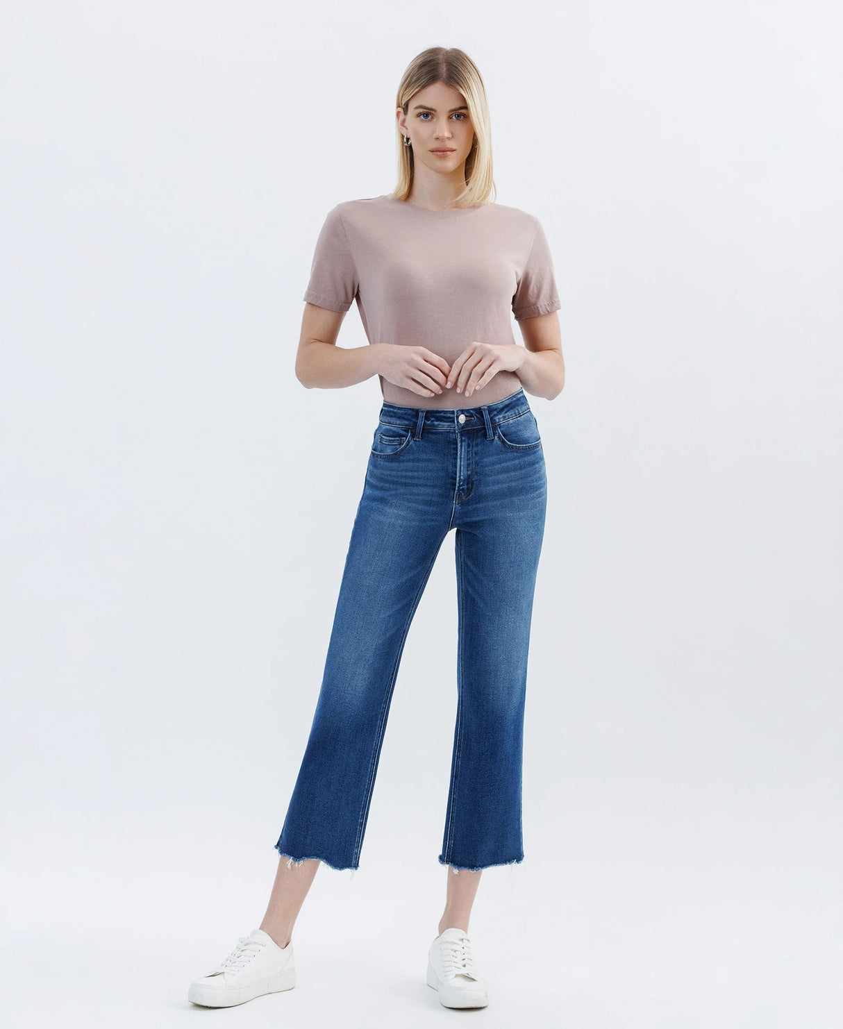 Vervet | Victoria High Rise Crop Straight Jeans