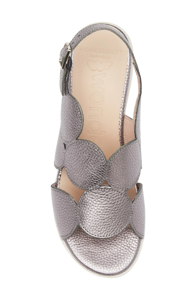 Wonders | Platform Sandal In Max Plomo