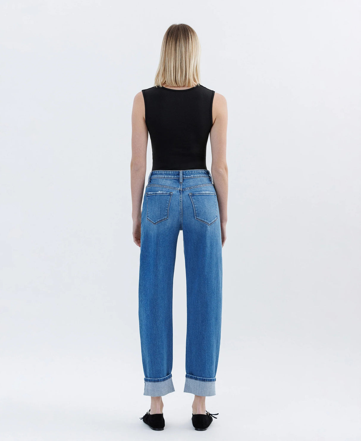 Vervet | Kate High Rise Cuffed Barrel Jean