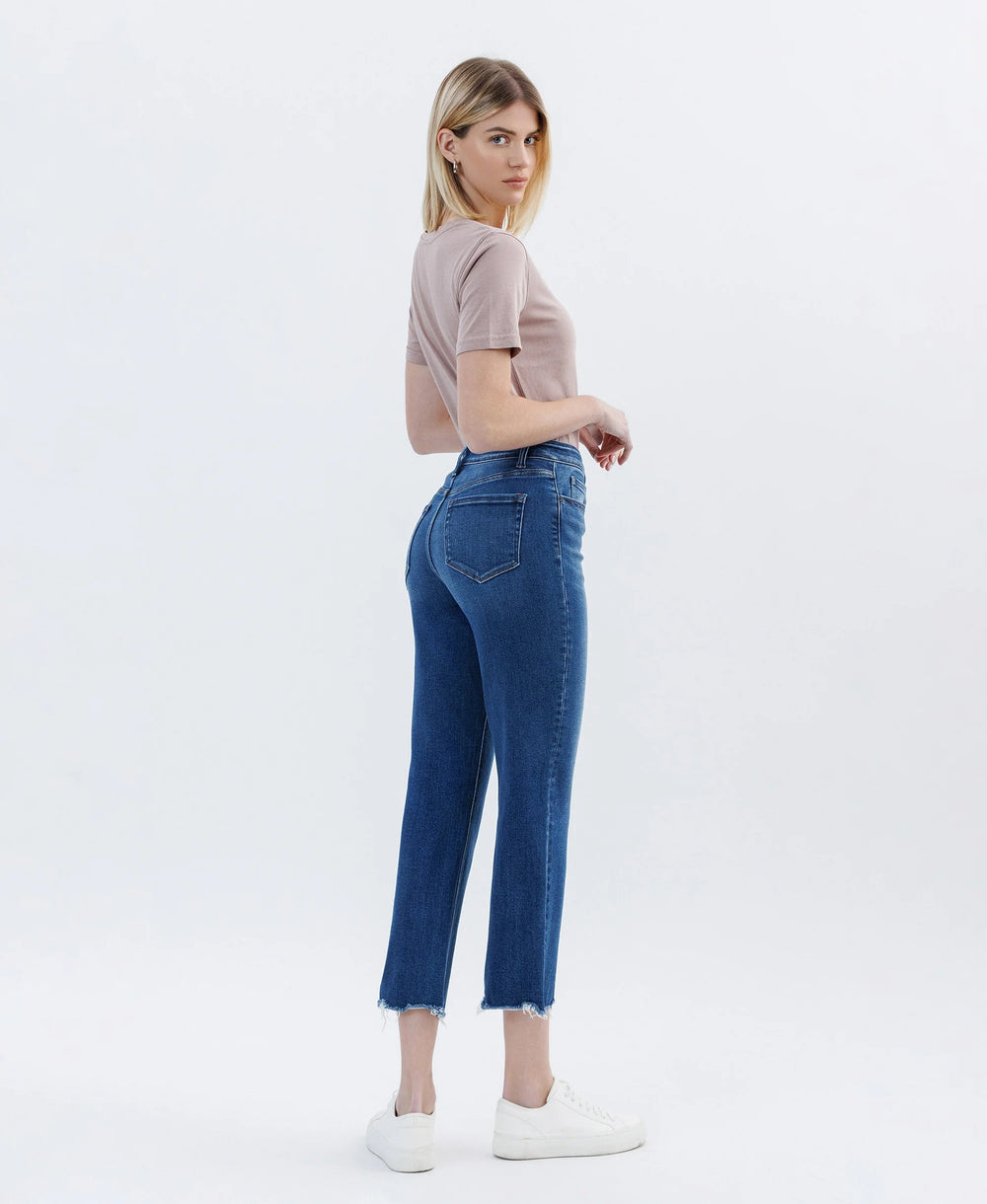 Vervet | Victoria High Rise Crop Straight Jeans