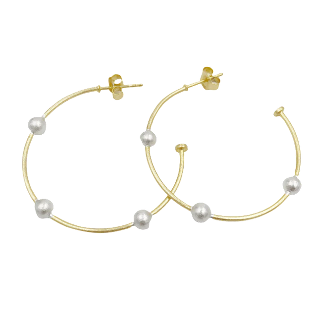 Erin Gray | Hoop No. 16 Small Gold with Sterling