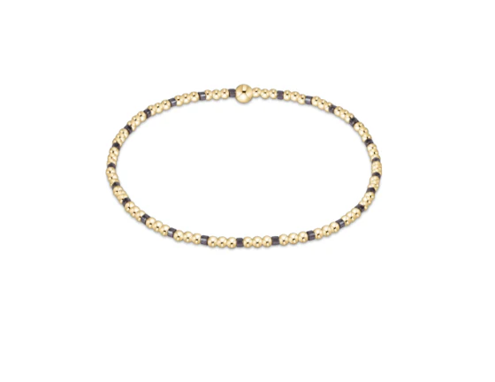 Enewton | Hope Sincerity Pattern 2mm Bead Bracelet- Taupe With A Twist