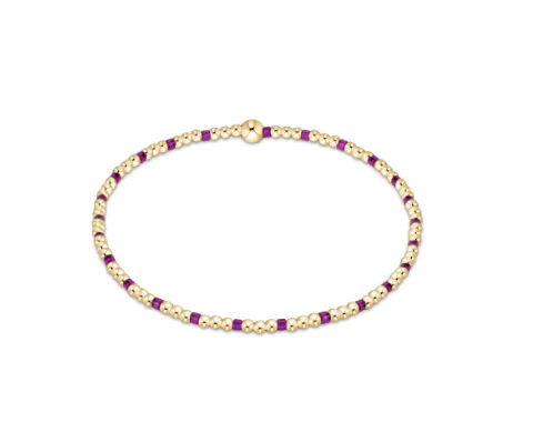 Enewton | Hope Sincerity Pattern 2mm Bead Bracelet- Fuchsia
