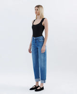 Vervet | Kate High Rise Cuffed Barrel Jean