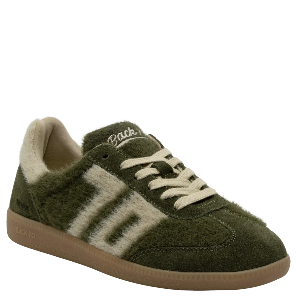 Back 70 | Mohair Sneakers in Forest Beige
