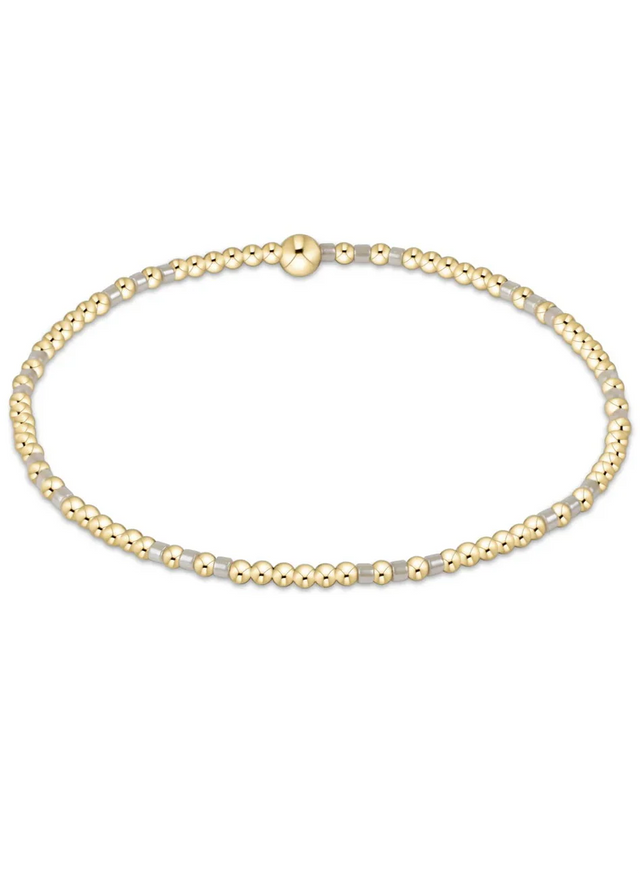 Enewton | Hope Joy Pattern 2mm Bead Bracelet- Milkshake