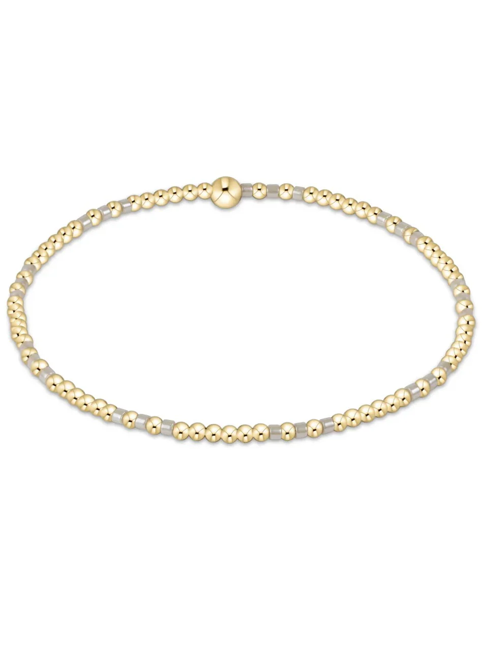 Enewton | Hope Joy Pattern 2mm Bead Bracelet- Milkshake