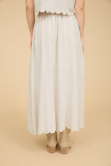 The Scallop and Sway Midi Skirt