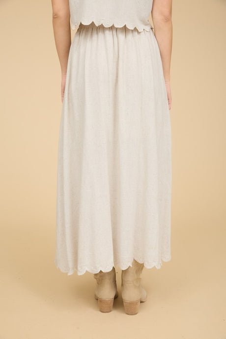 The Scallop and Sway Midi Skirt