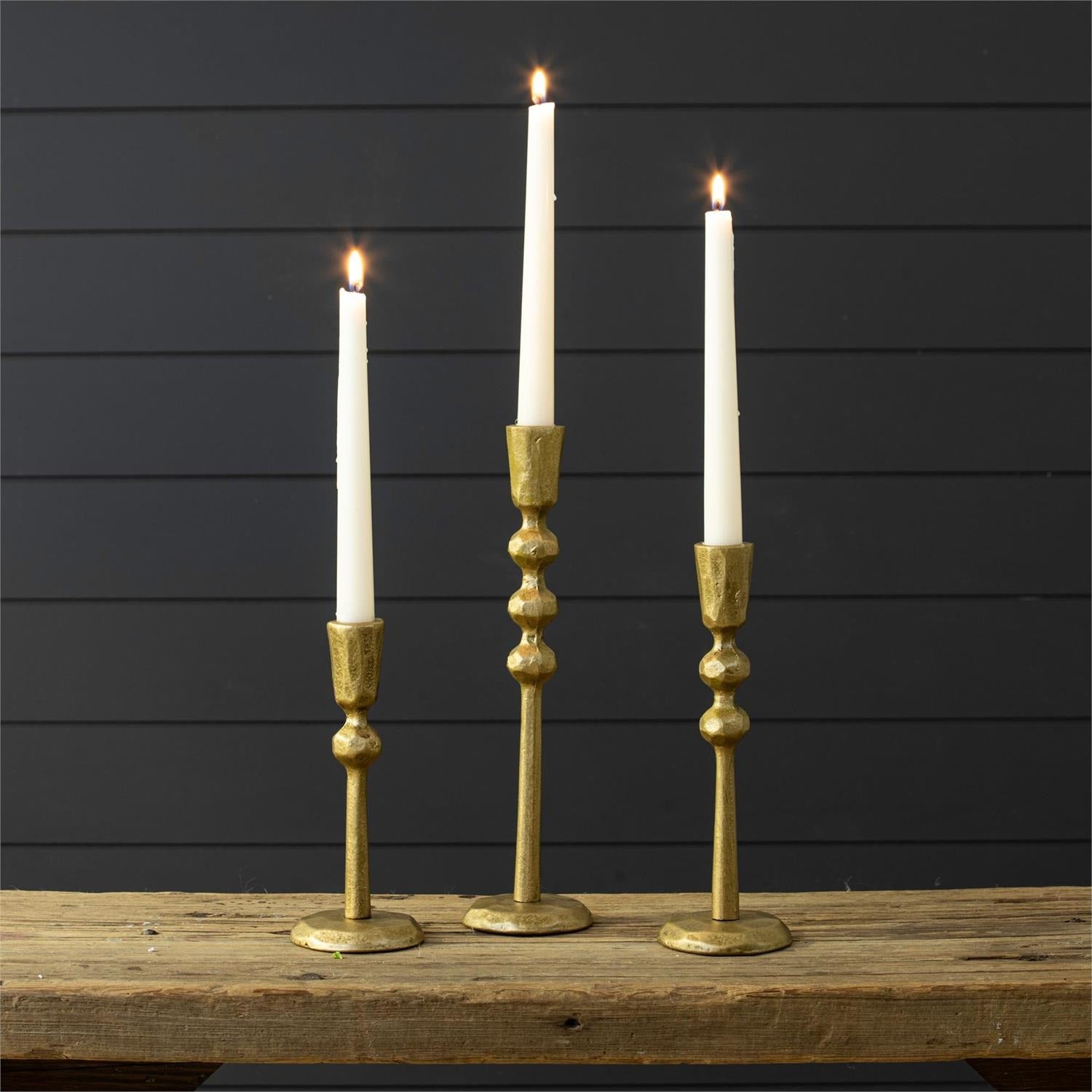 Gold Taper Candle Stick Holders