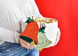 Happy Everything! | White Stripe Big Happy Everything! Bowl