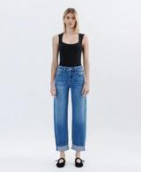 Vervet | Kate High Rise Cuffed Barrel Jean