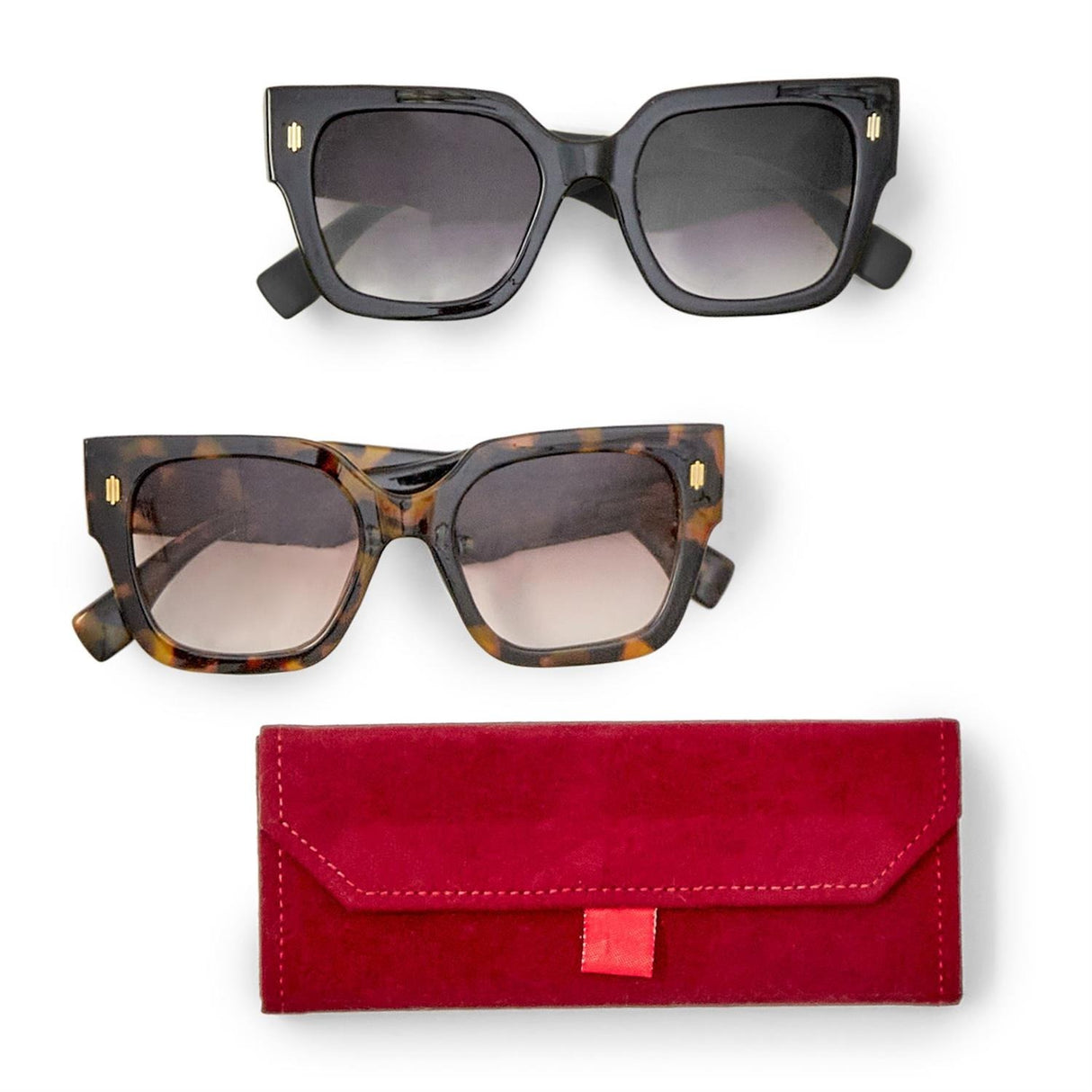 Luxe Lens UV Protection Sunglasses with Case