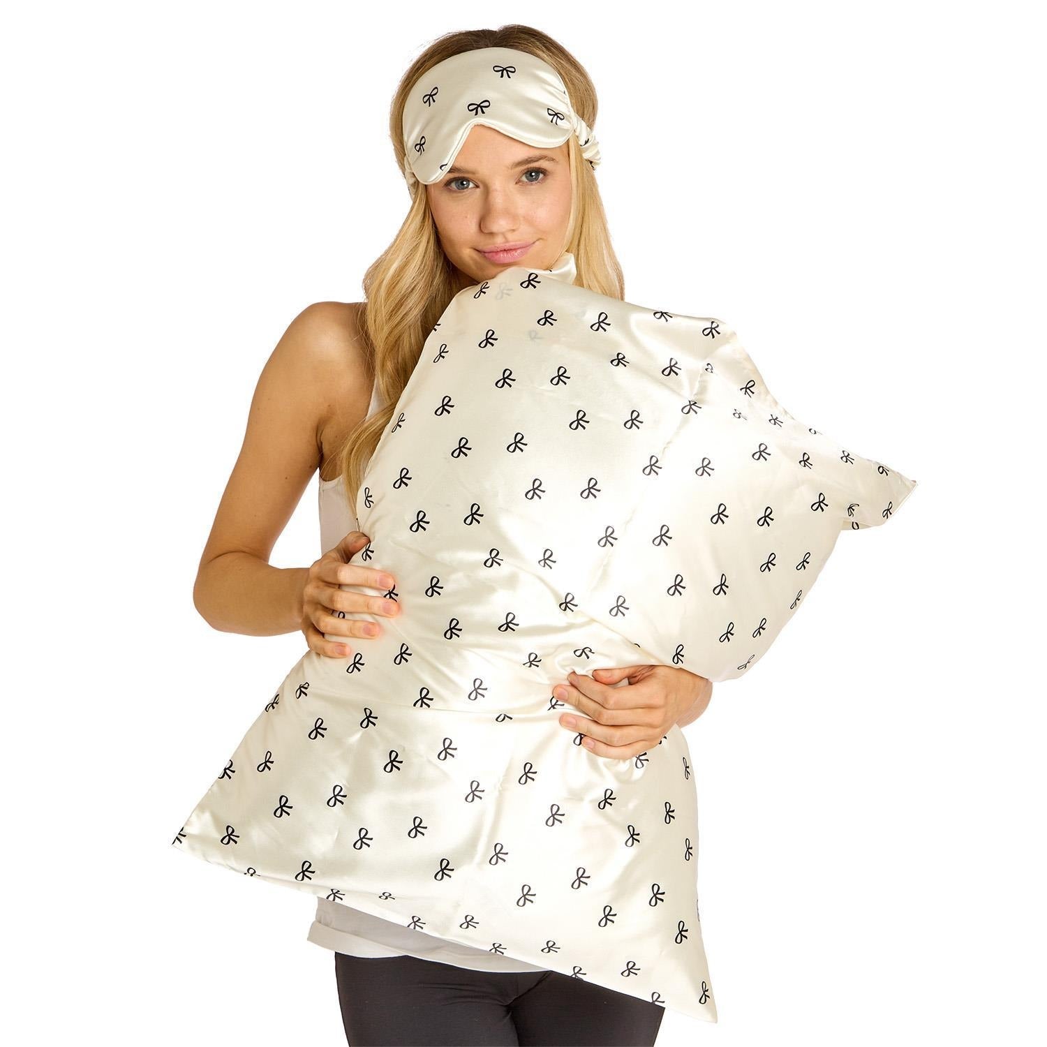 Satin Pillowcase and Eye Mask Set