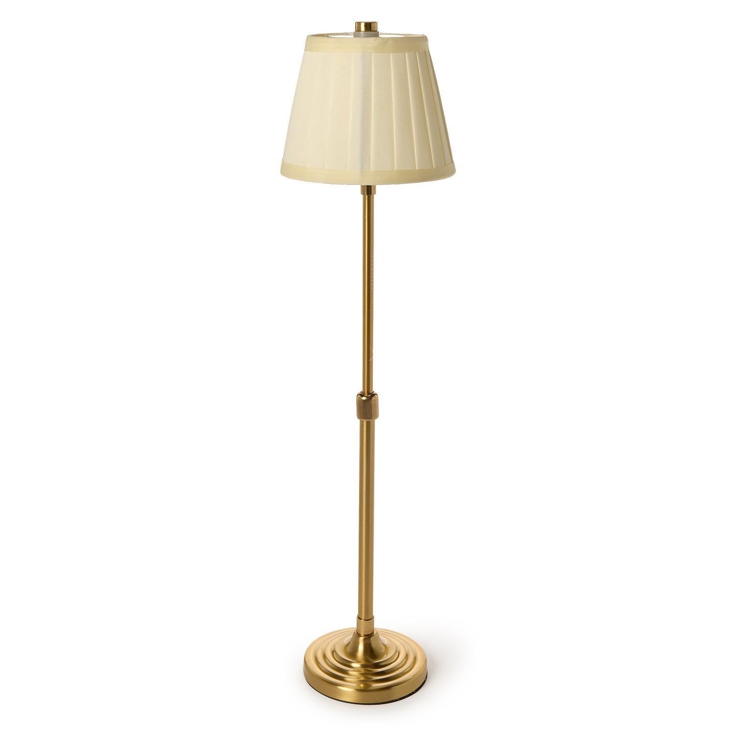 Two's Company | Cordless Table Lamp with Pleated Fabric Lamp Shade