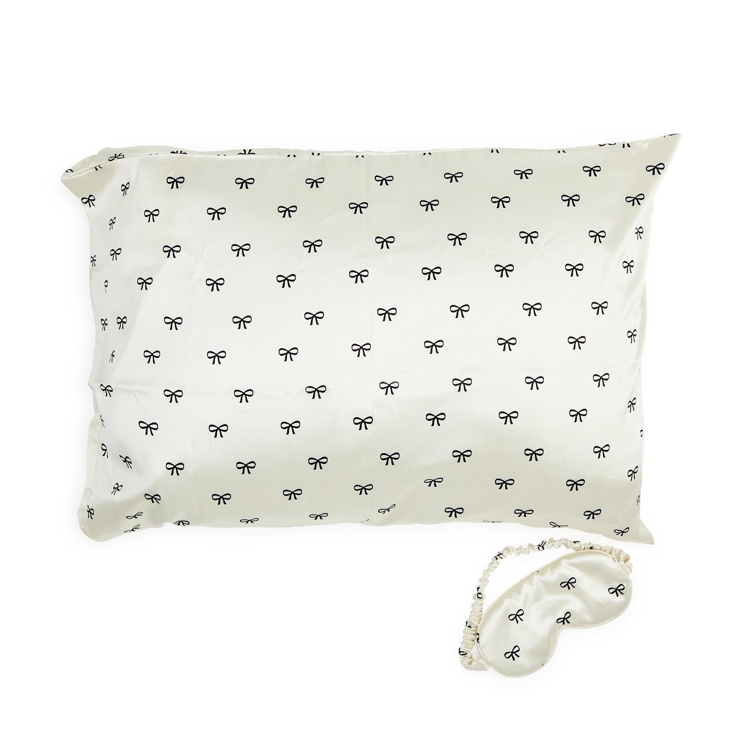 Satin Pillowcase and Eye Mask Set