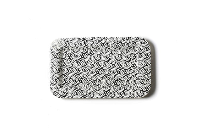 Happy Everything! | Black Small Dot Mini Entertaining Rectangle Platter
