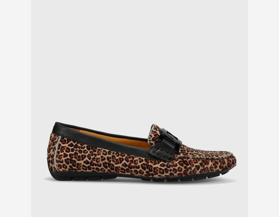 Vaneli Shoes | Aiker Moccasin in Camel Leopard