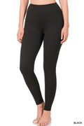 The Microfiber Wide Waistband Leggings