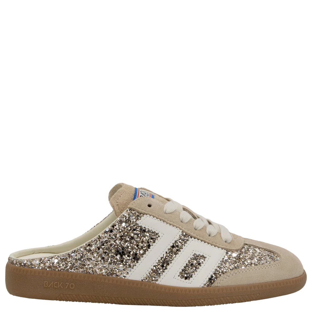 Back70 | EASTER in GLITTER GOLD Backless Sneakers