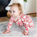 Mary Square | Baby Pajama Onesie- Santa Baby Red