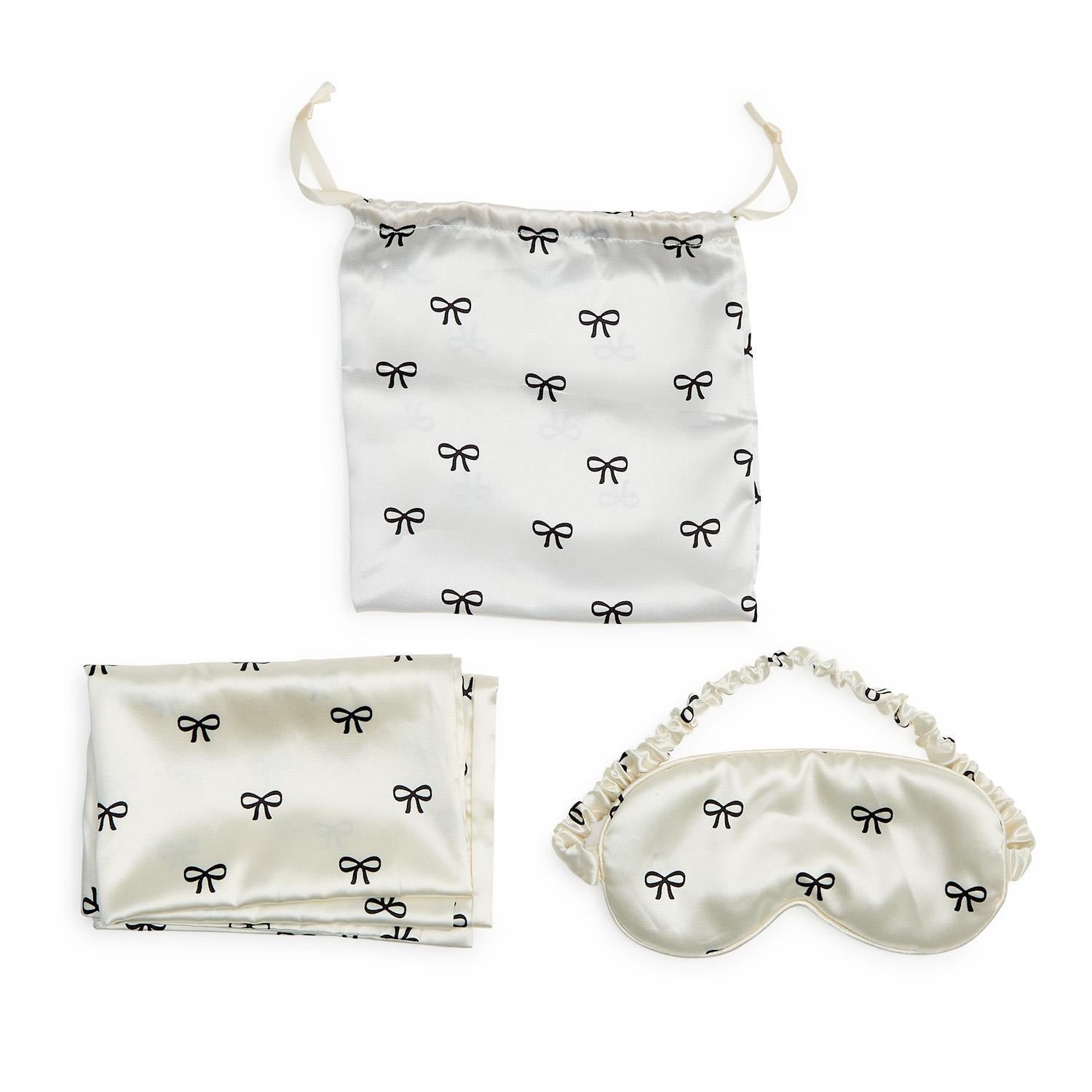 Satin Pillowcase and Eye Mask Set
