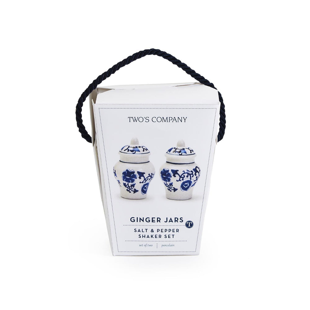 Chinoiserie Mini Ginger Jar Salt and Pepper Shaker Set