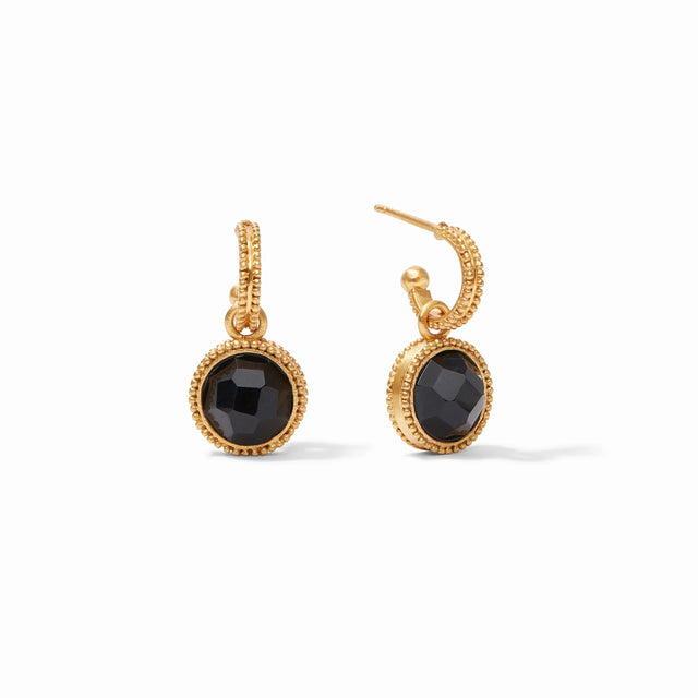 Julie Vos | Fleur-de-Lis Hoop & Charm Earring