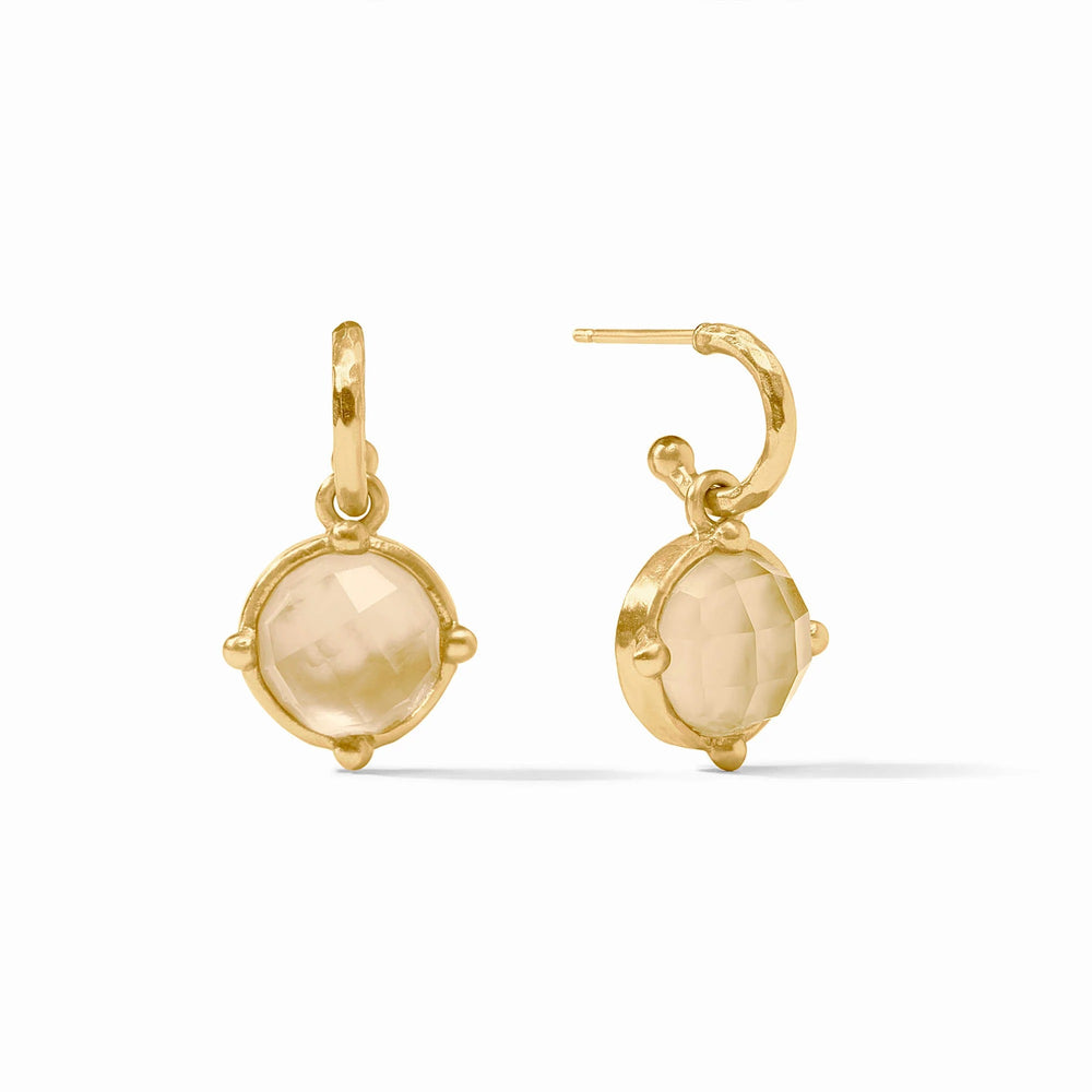 Julie Vos | Honeybee Hoop & Charm Earring- Gold