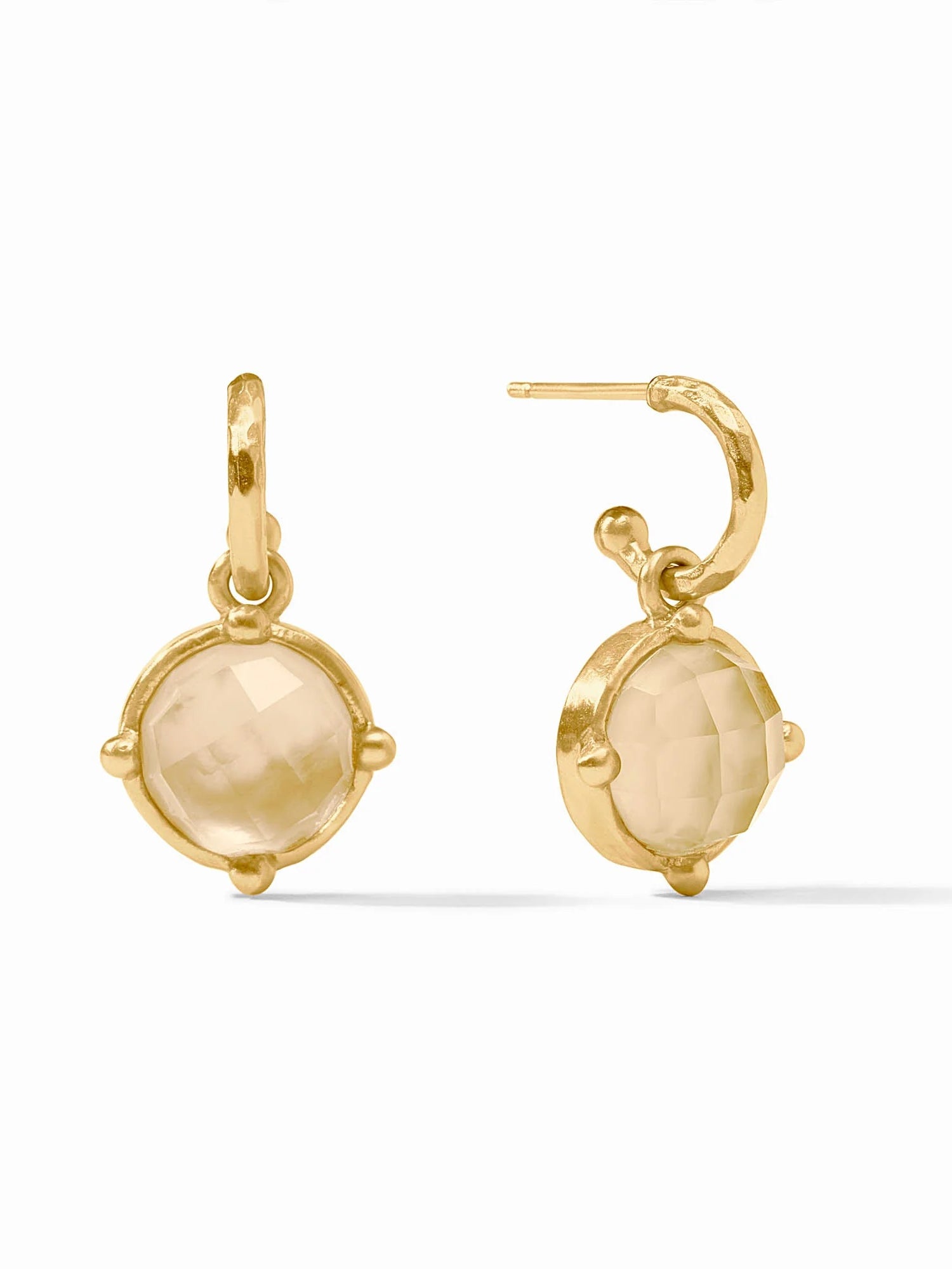 Julie Vos | Honeybee Hoop & Charm Earring- Gold