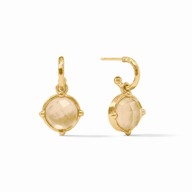 Julie Vos | Honeybee Hoop & Charm Earring- Gold