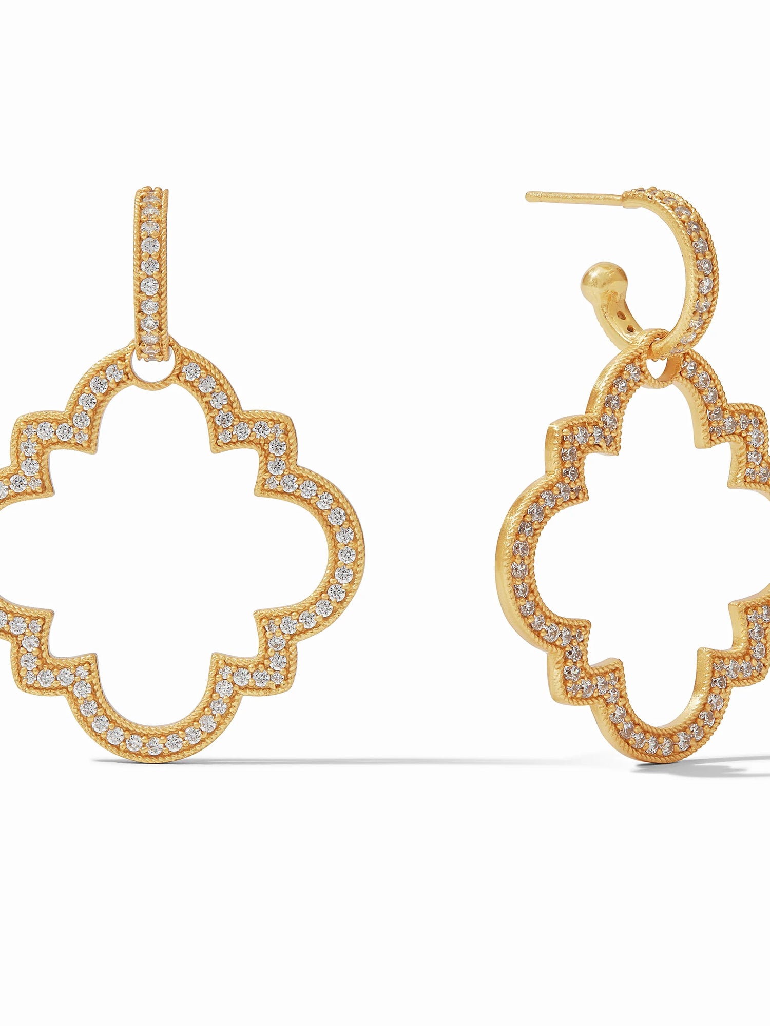 Julie Vos | Odette Statement Hoop & Charm Earring