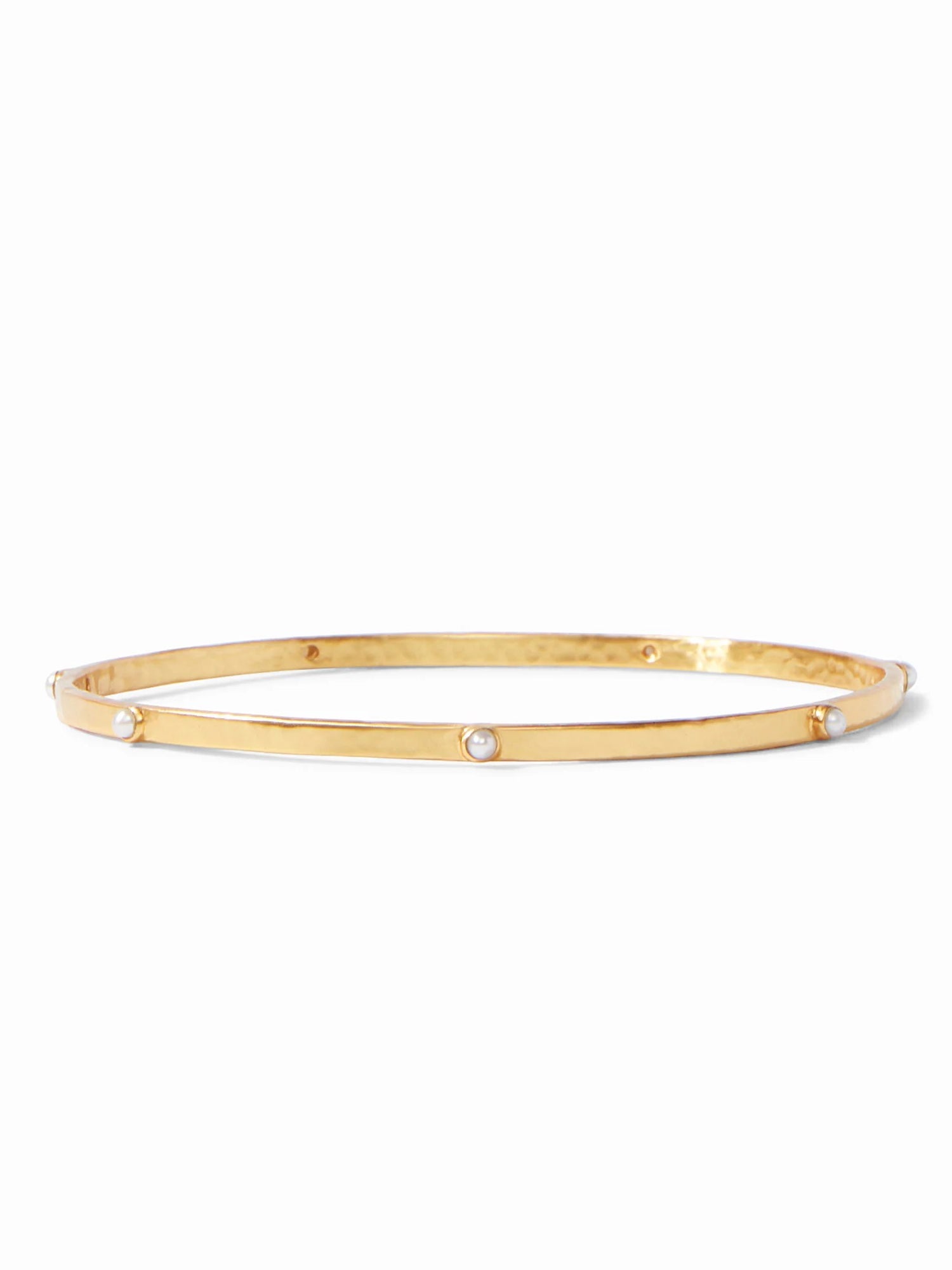 Julie Vos | Crescent Stone Bangle Gold
