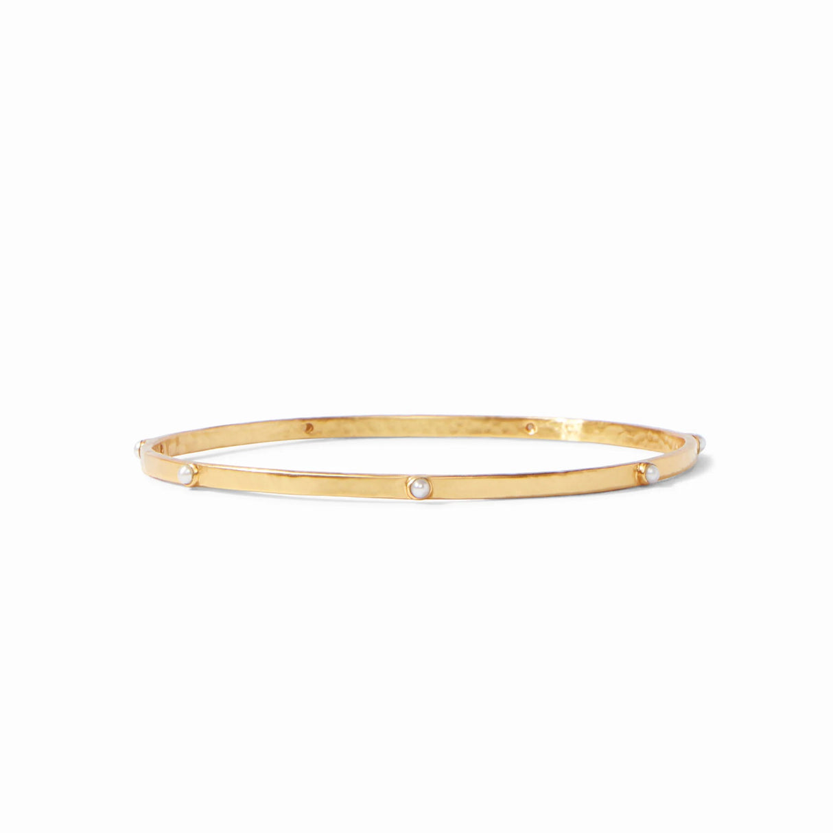 Julie Vos | Crescent Stone Bangle Gold