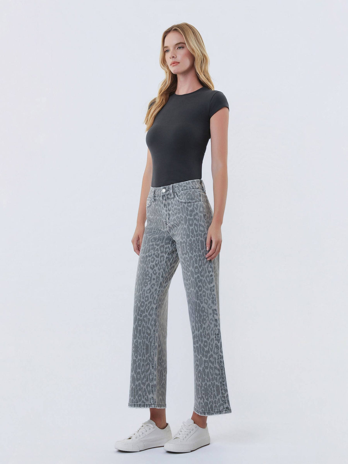 Vervet | Olivia High Rise Crop Wide Leg Jeans