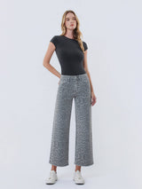 Vervet | Olivia High Rise Crop Wide Leg Jeans