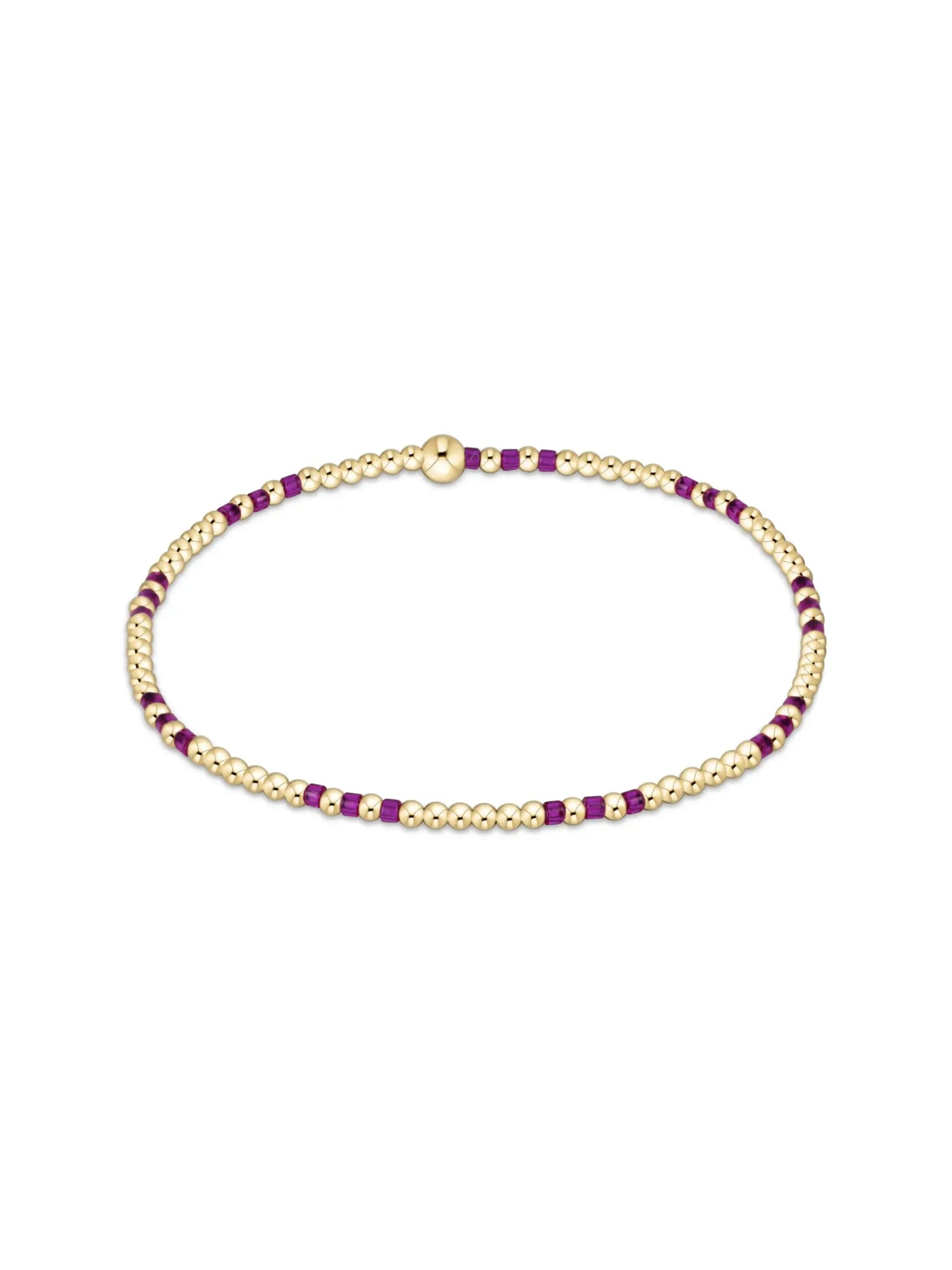 Enewton | Hope Joy Pattern 2mm Bead Bracelet- Fuchsia