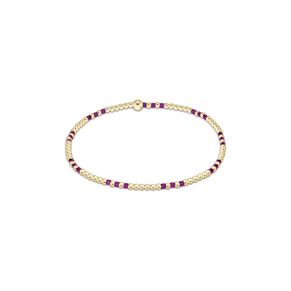 Enewton | Hope Joy Pattern 2mm Bead Bracelet- Fuchsia