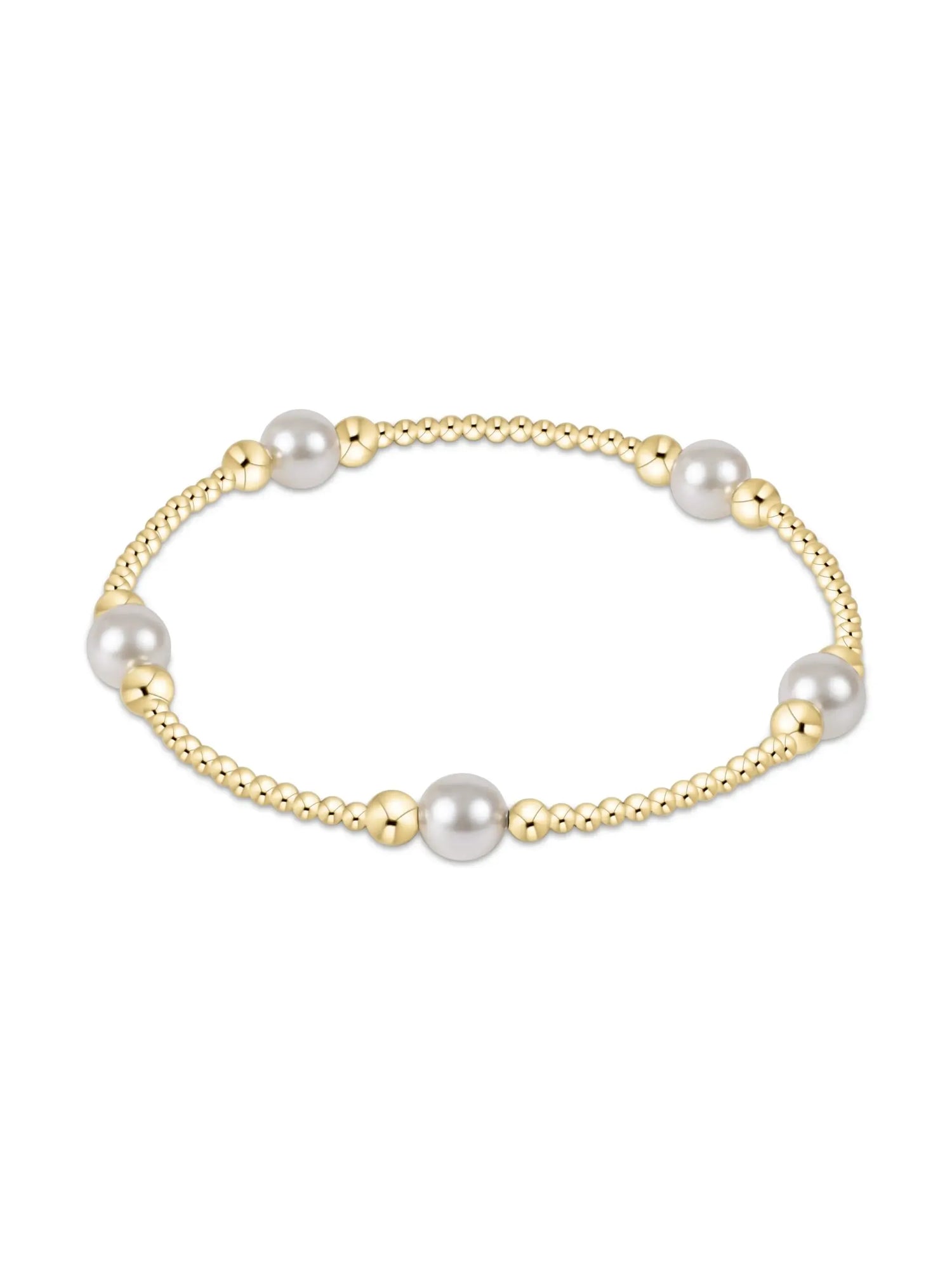 Enewton | Purpose Pearl 6mm Gold Bead Bracelet