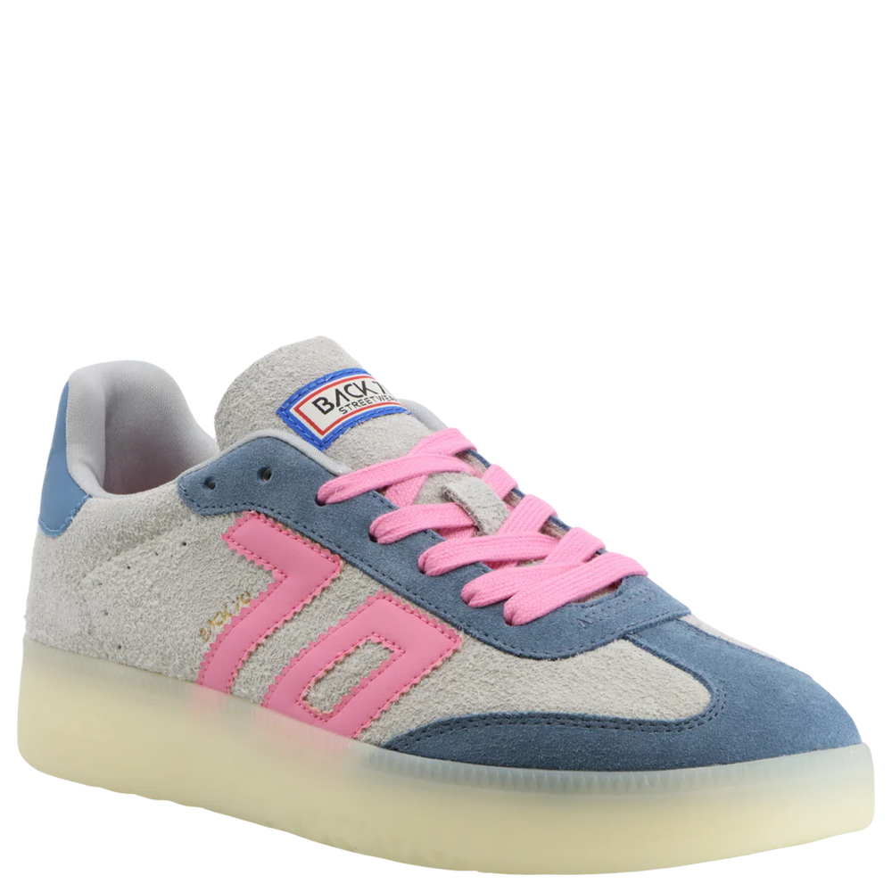 Back 70 | Boston LS Sneakers in Grey Jeans Pink