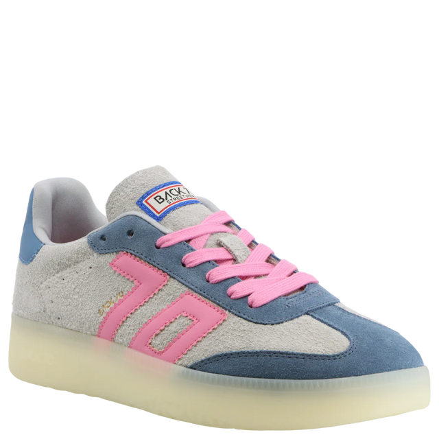 Back 70 | Boston LS Sneakers in Grey Jeans Pink
