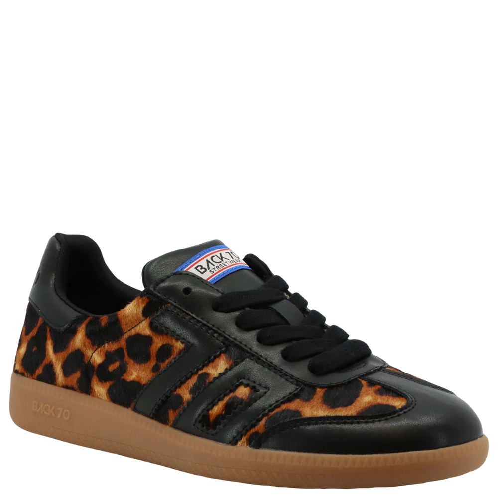Back 70 | Cloud P Sneakers in Leopard Black