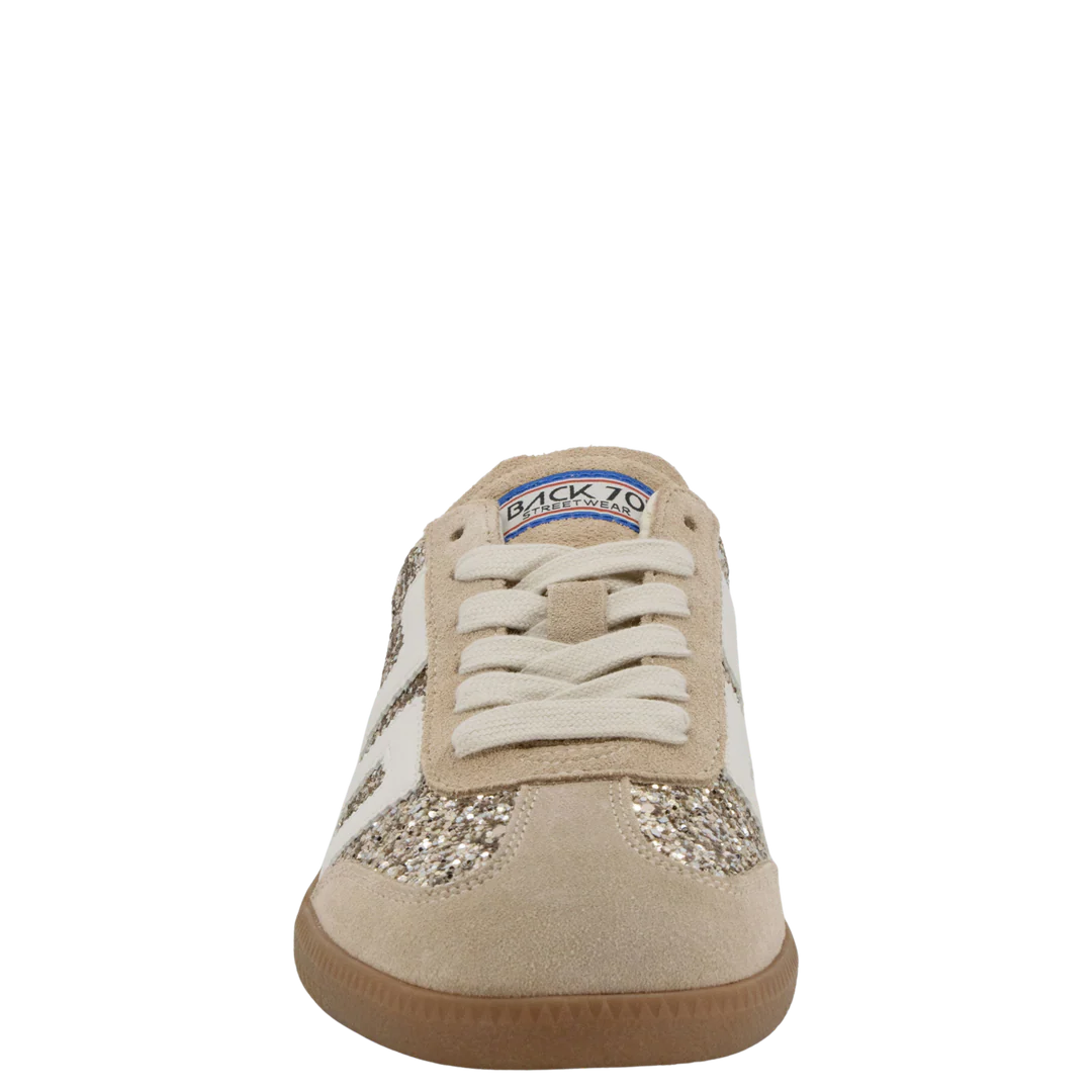 Back70 | EASTER in GLITTER GOLD Backless Sneakers