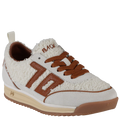 Back 70 | Jogger FT Sneakers in Milk Ice Cuoio