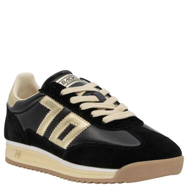 Back 70 | Jogger N Sneakers in Black Gold