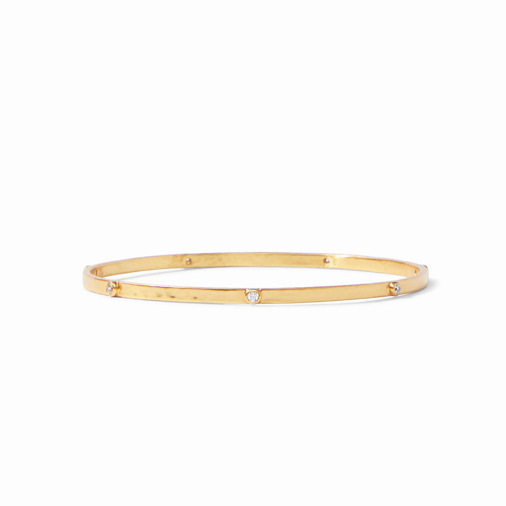 Julie Vos | Crescent Stone Bangle Gold
